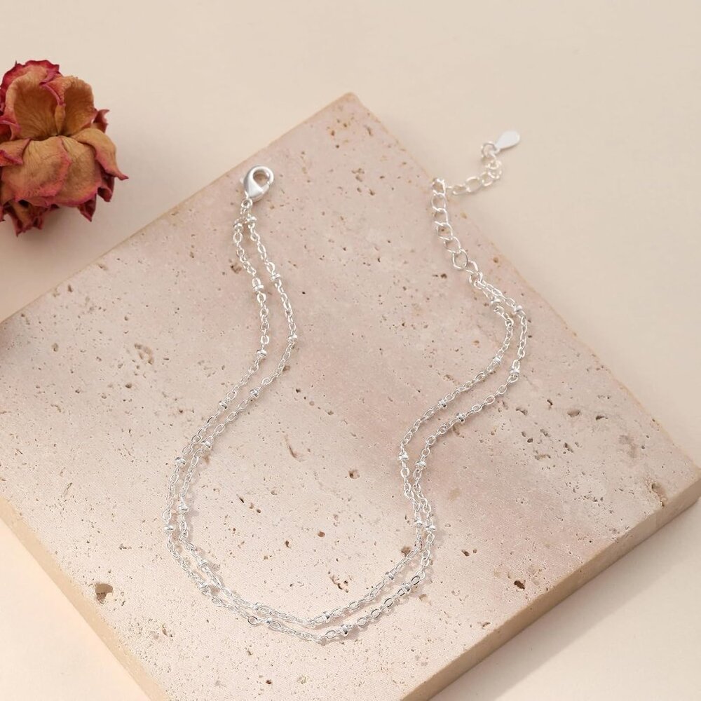 Waterproof & Adjustable Silver Anklets For Women … - image 6